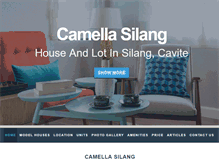 Tablet Screenshot of camellahomessilang.com